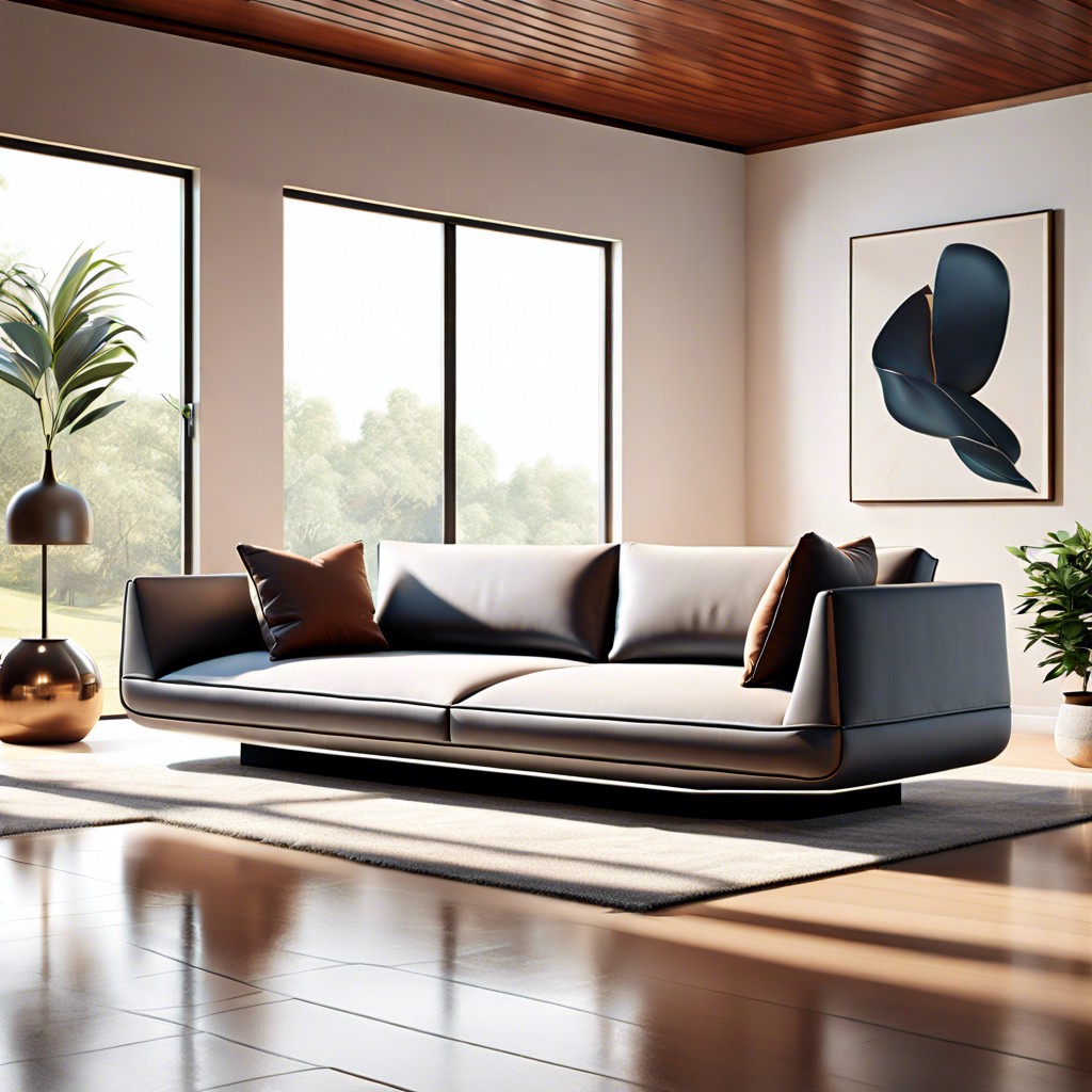 floating sofa for open room concept