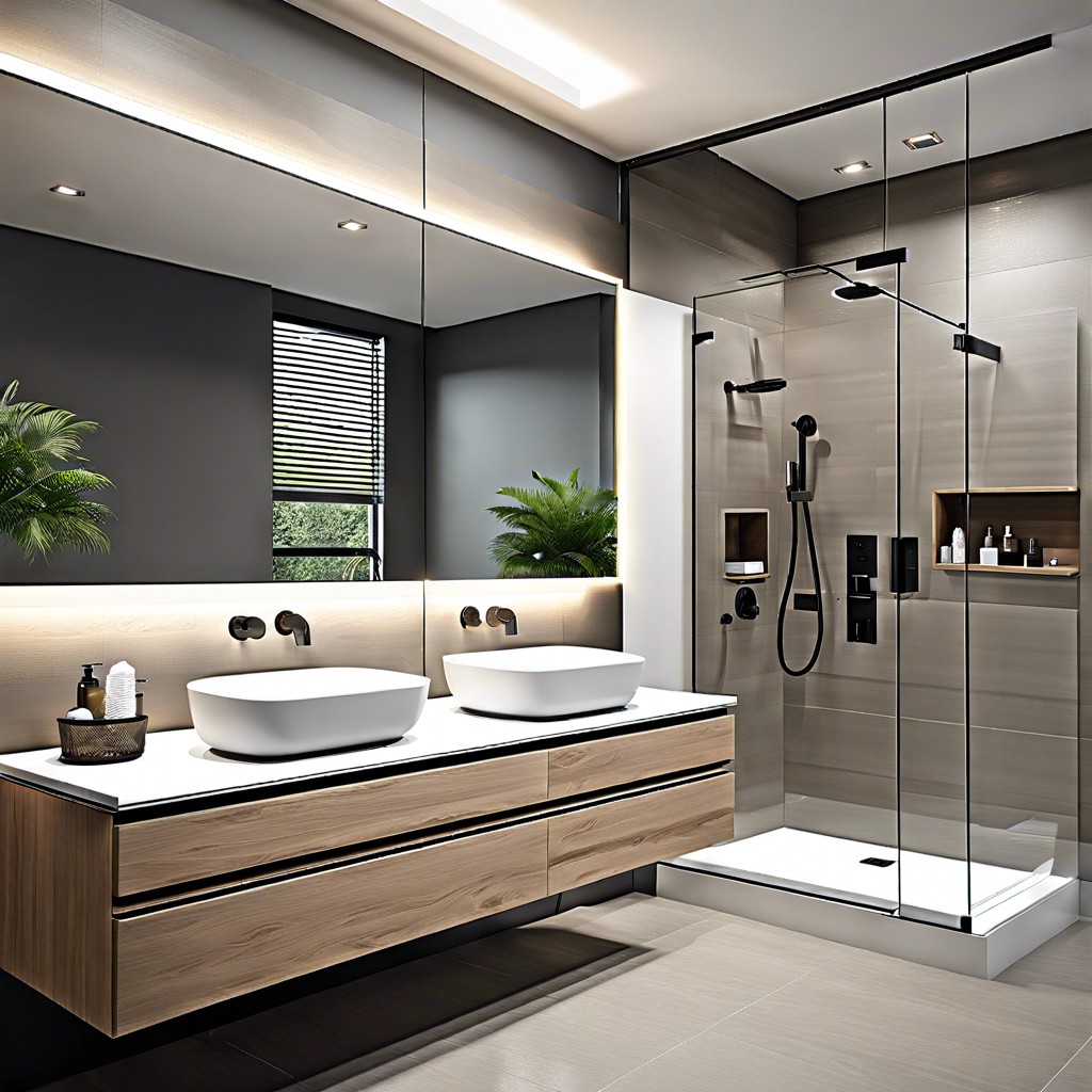 floating vanities and sinks for a sleek modern look