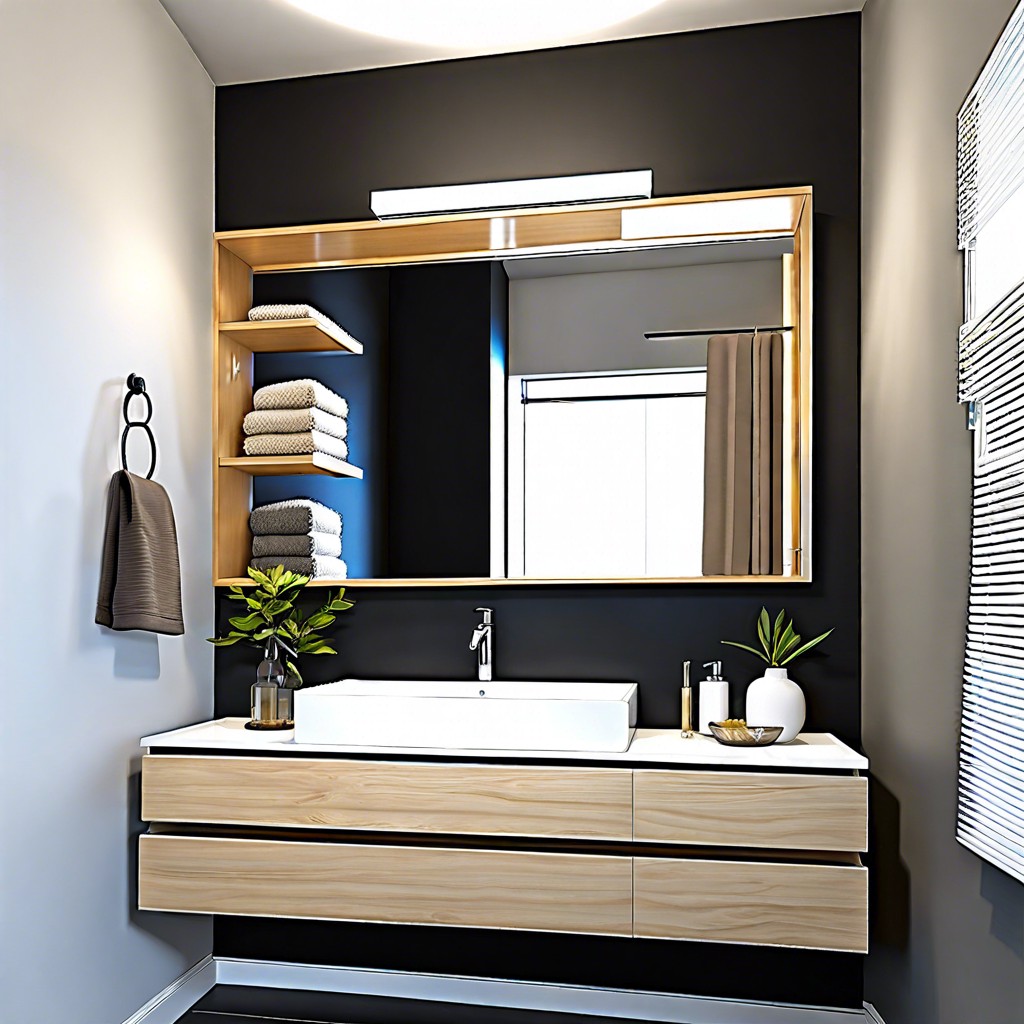 floating vanity for a sleek modern look