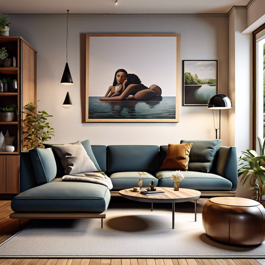 floating wall attached sofa