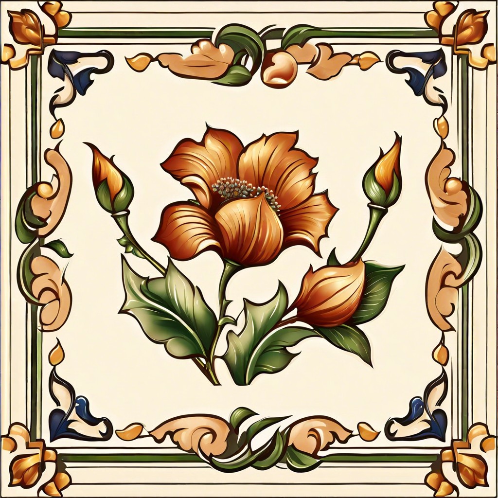 floral patterned ceramic