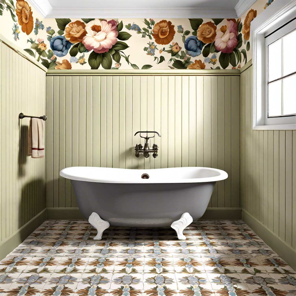 floral vintage style tiles