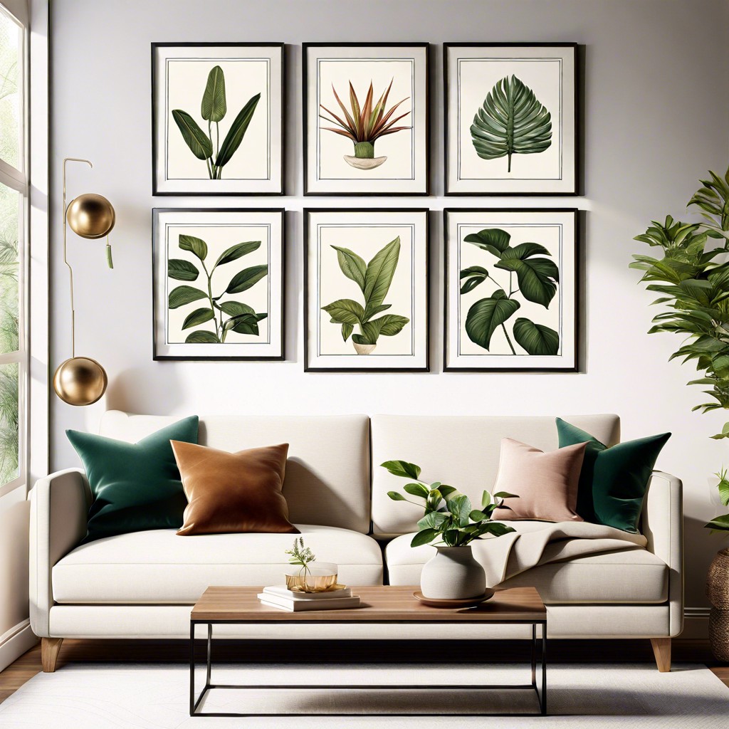 framed botanical prints