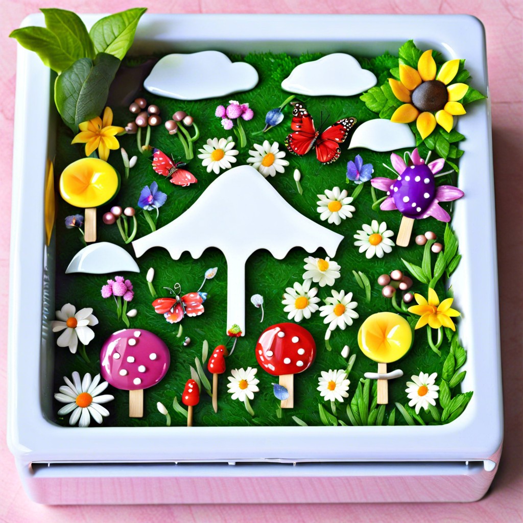 fridge magnet garden for growing small plants