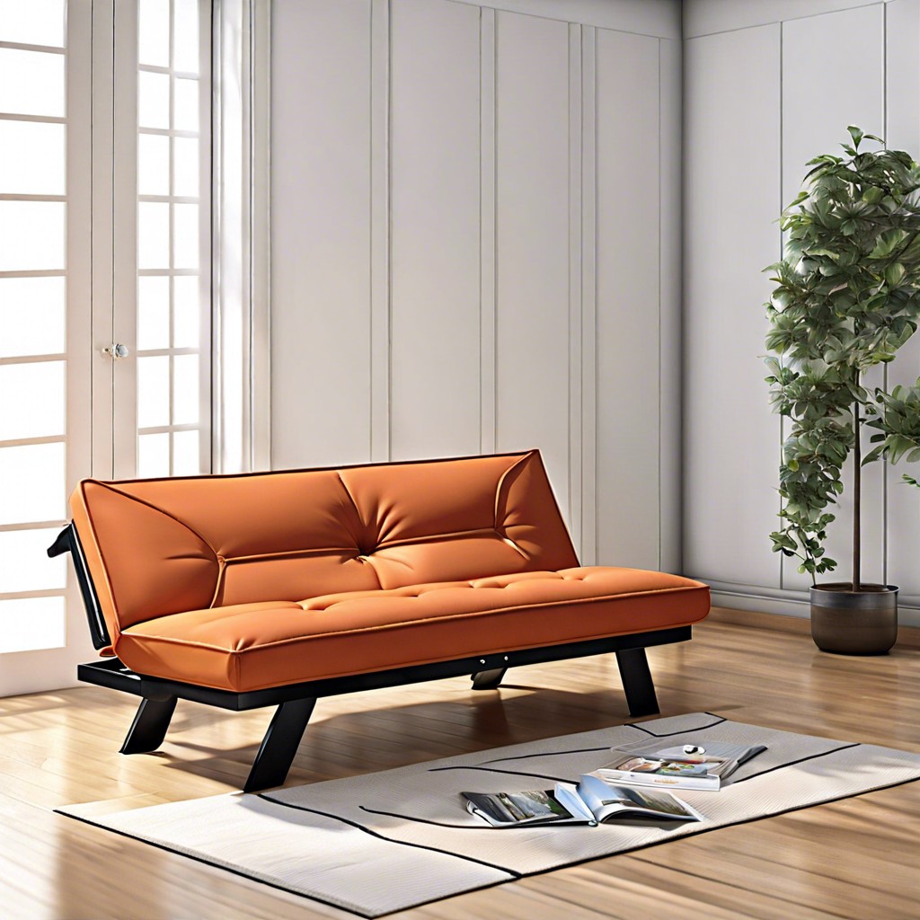 futon with slim design