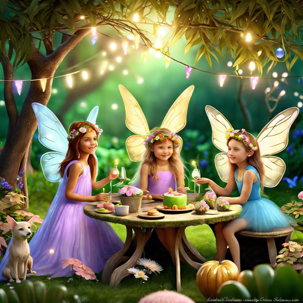 garden party with fairies