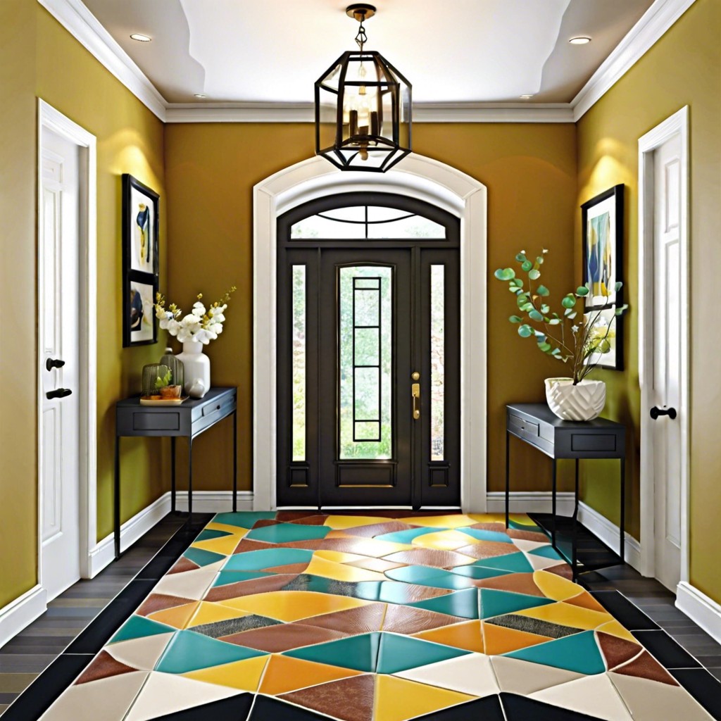 geometric multicolored tiles