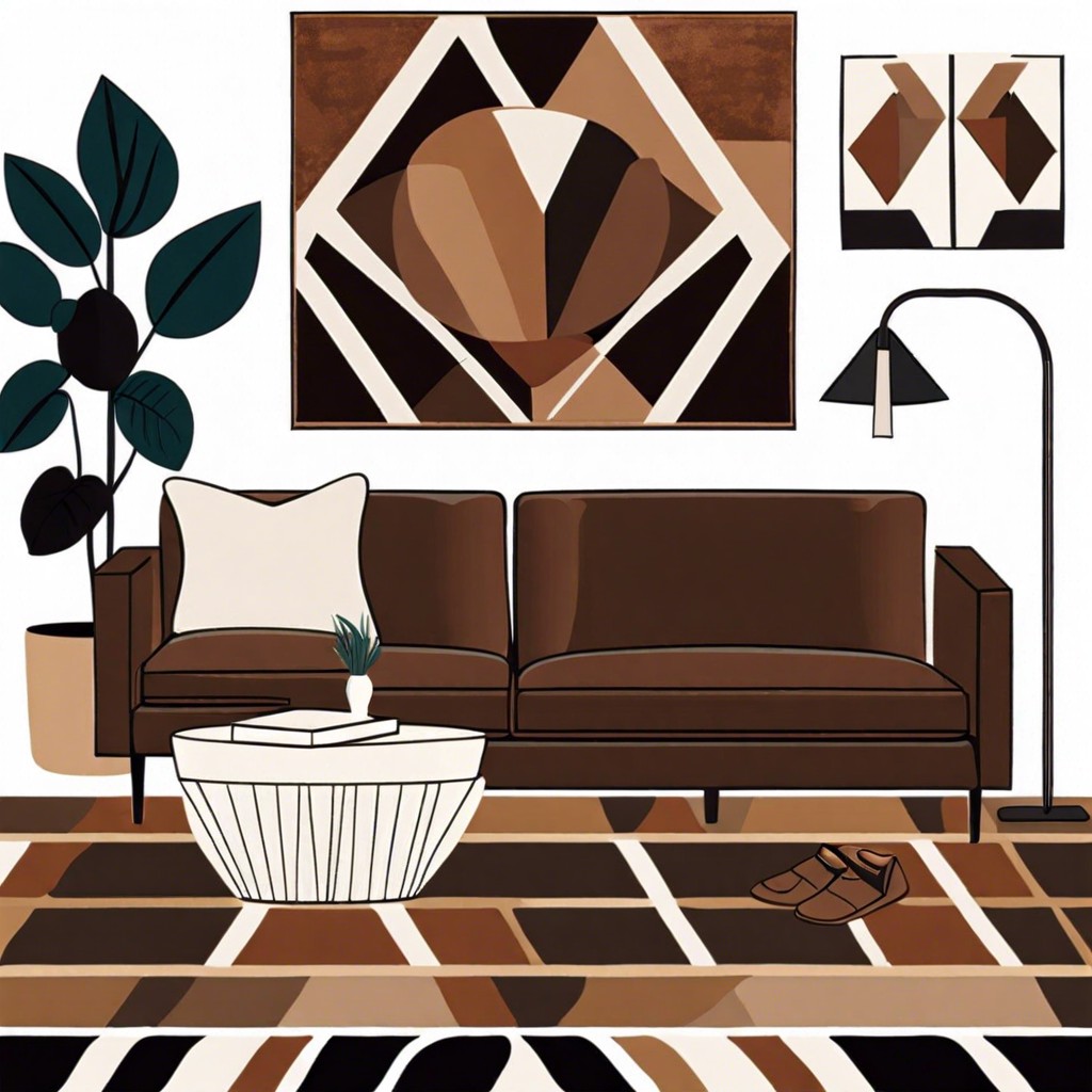 geometric pattern area rug
