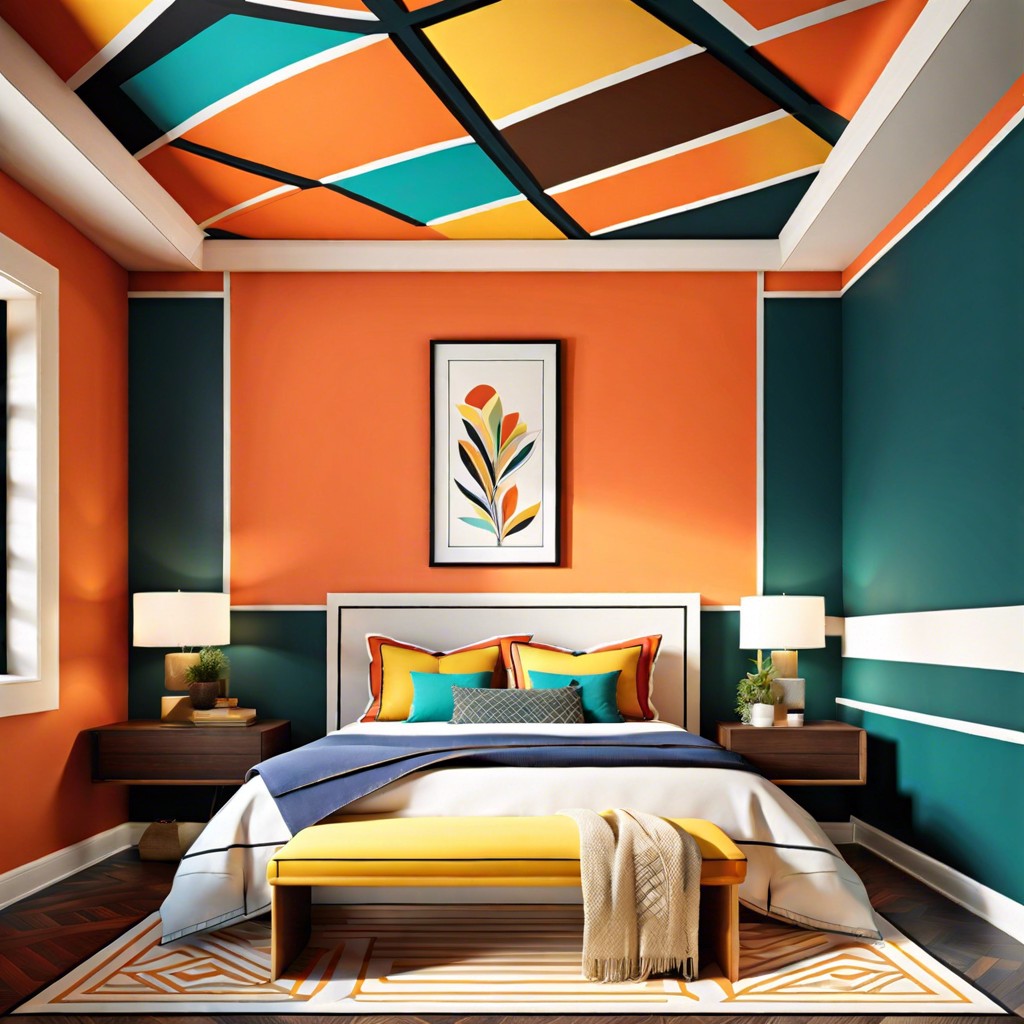 geometric pattern in bold colors