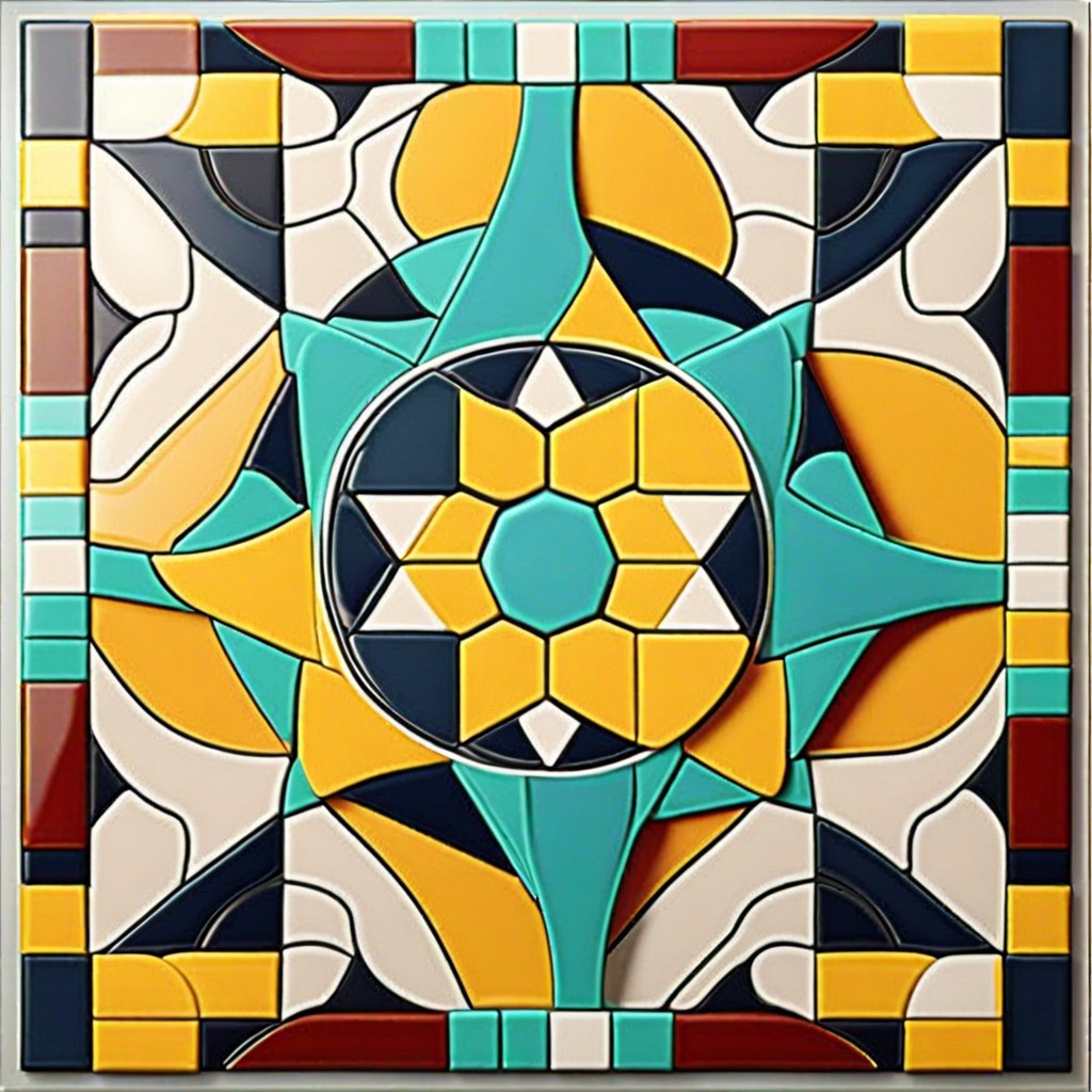 geometric patterned tiles