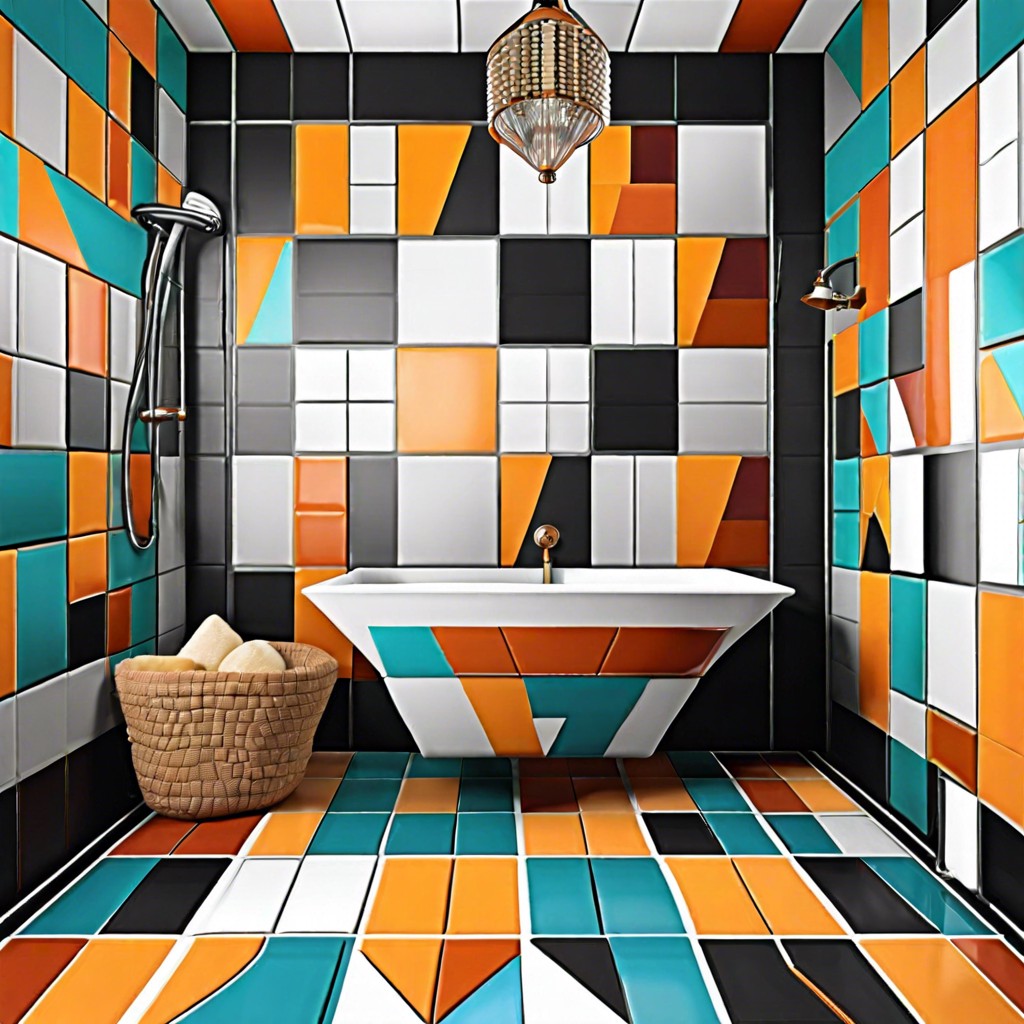 geometric patterns bold shapes and contrasting colors