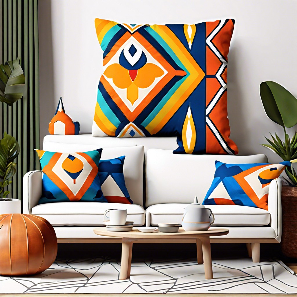 geometric patterns in bold colors