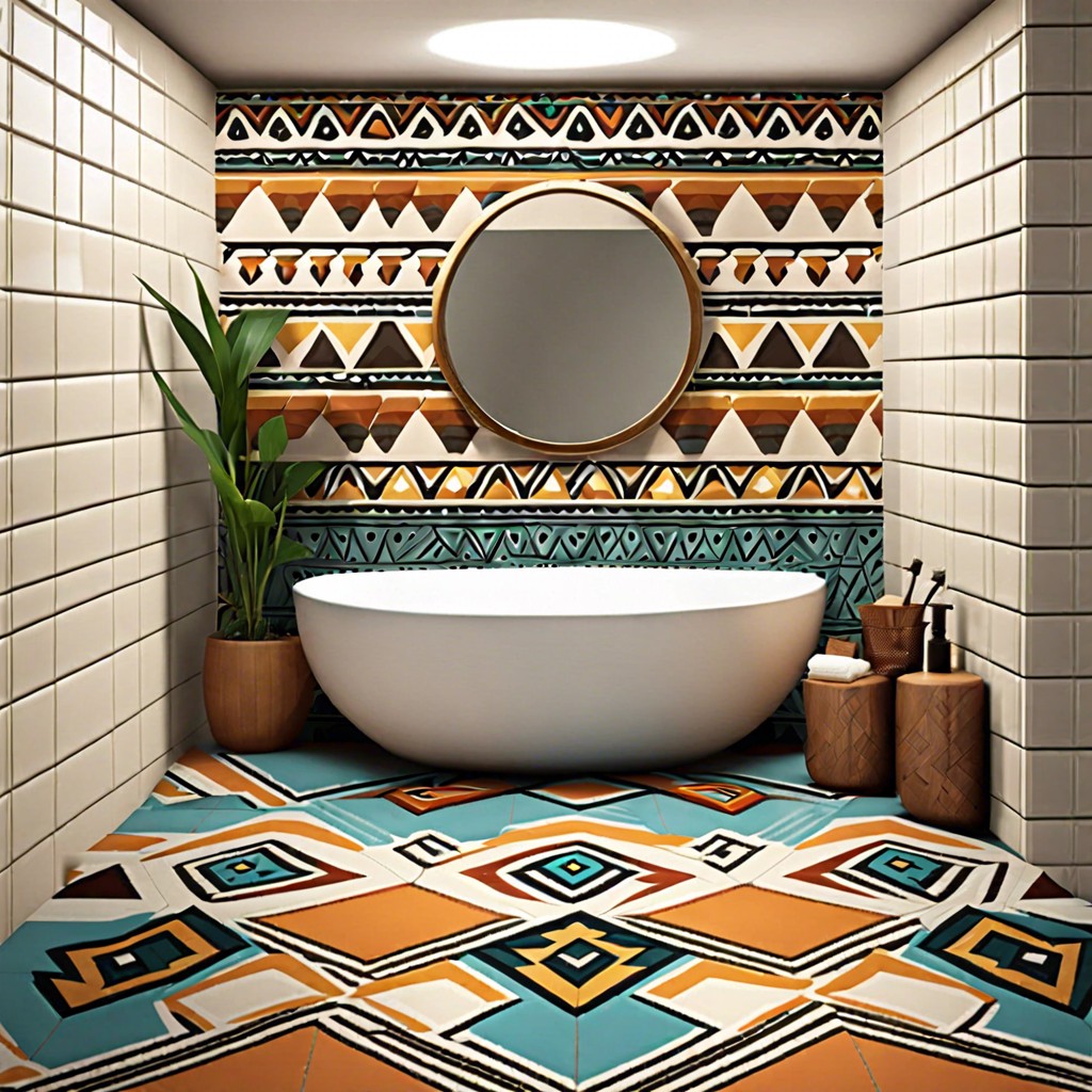 geometric patterns use geometric aztec patterns for floor or wall tiles