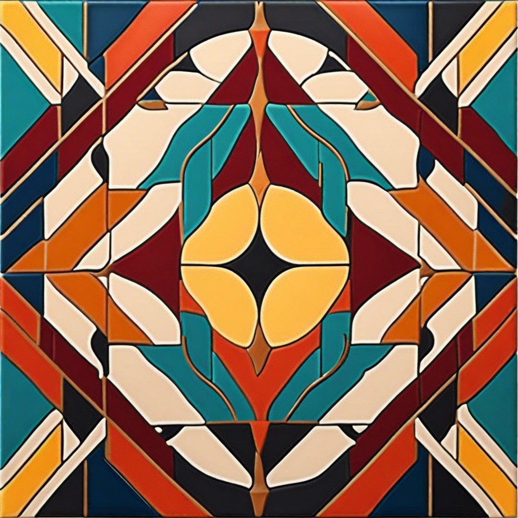 geometric patterns with bold colors