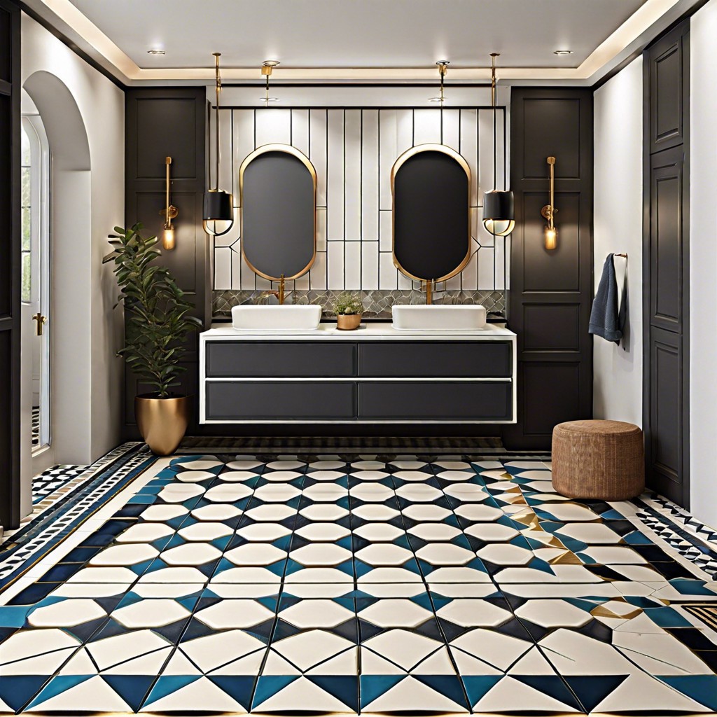 geometric shaped tiles