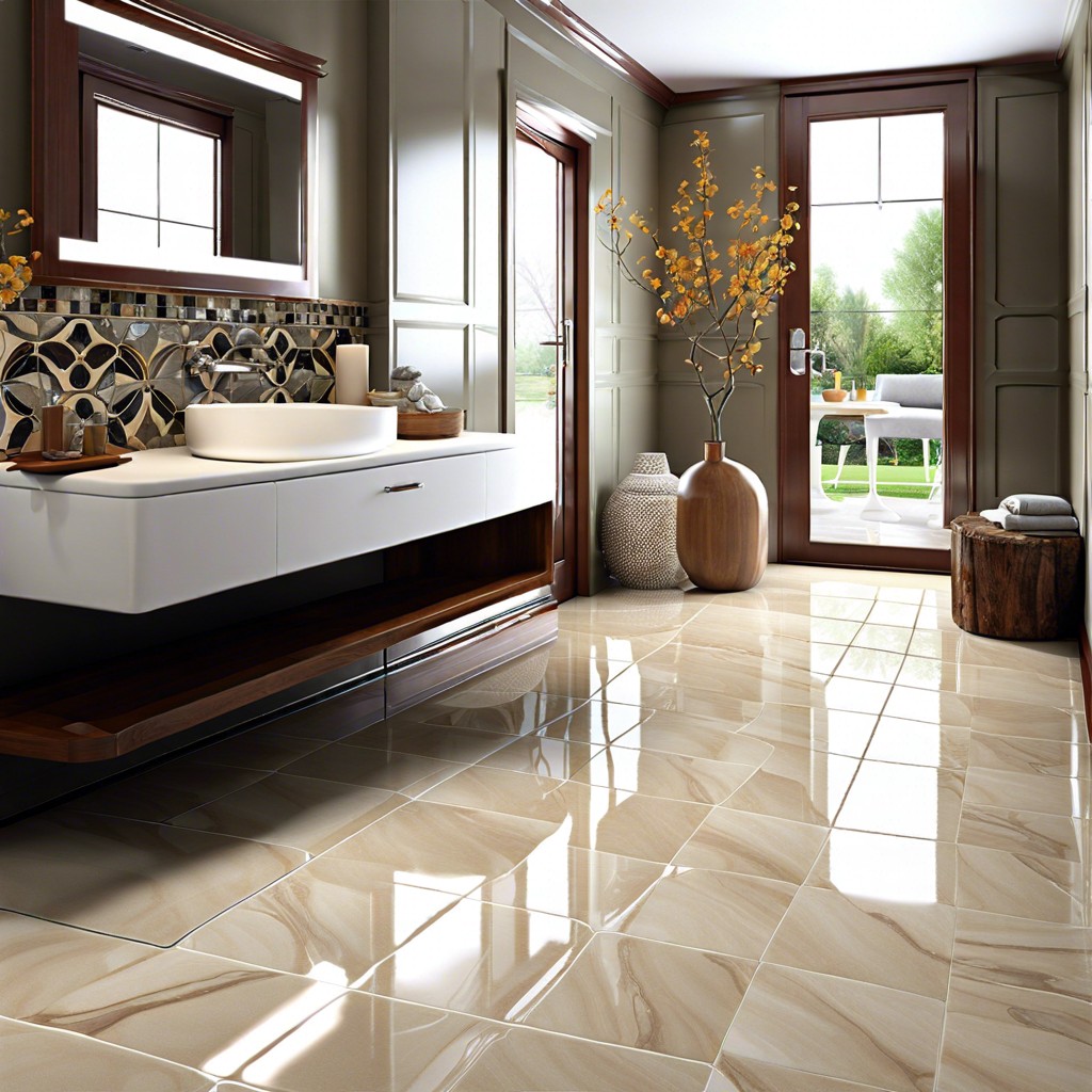 glazed tiles with high gloss