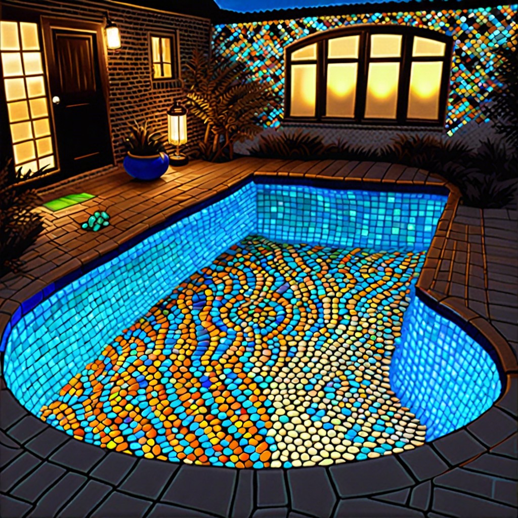 glow in the dark mosaic tiles