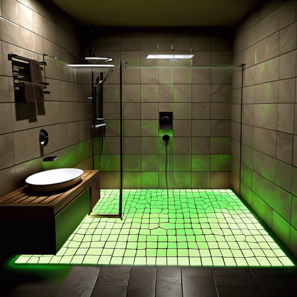 glow in the dark tiles for a fun unexpected twist