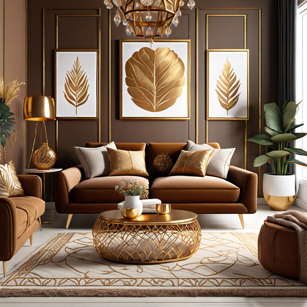 gold embroidered cushions