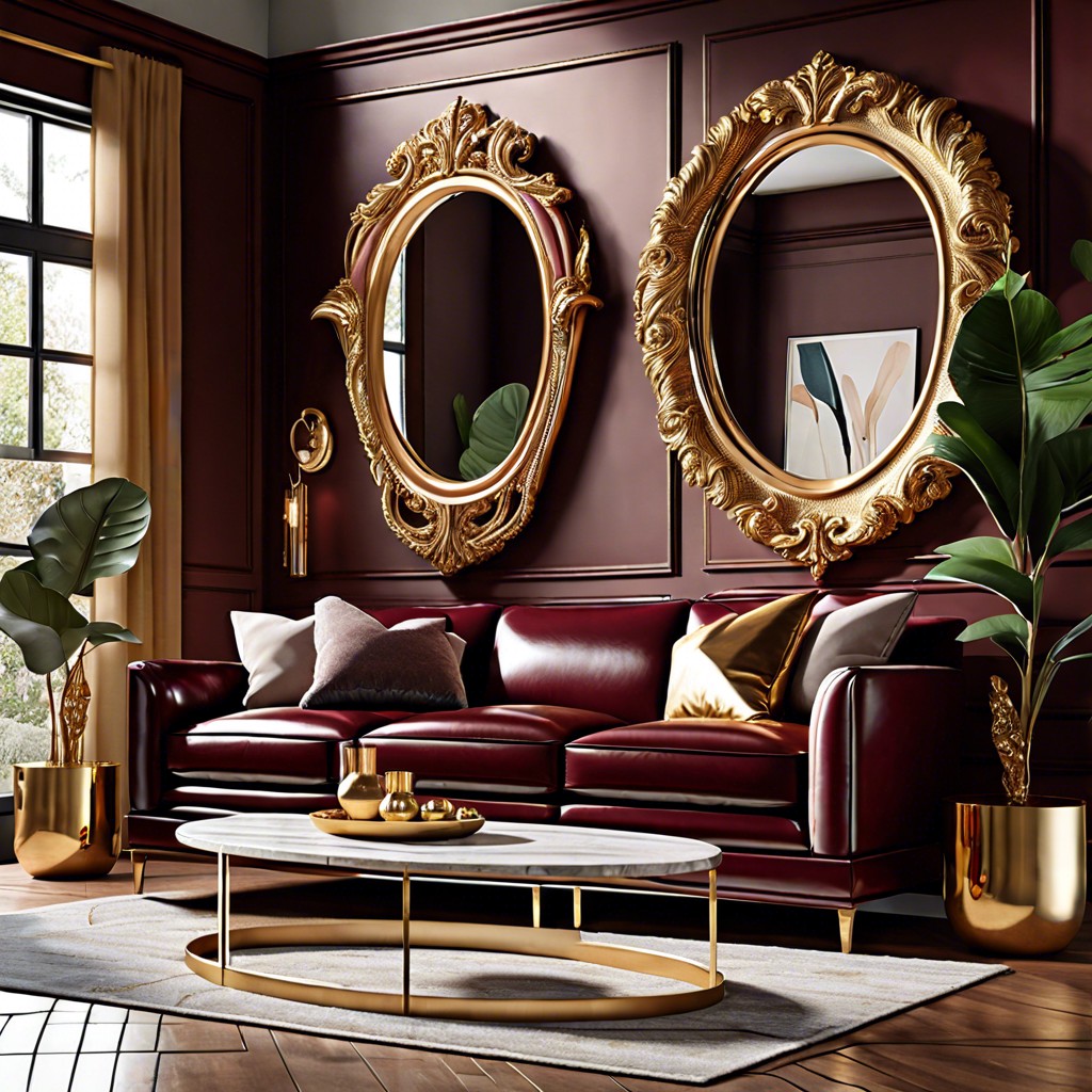 gold framed mirrors