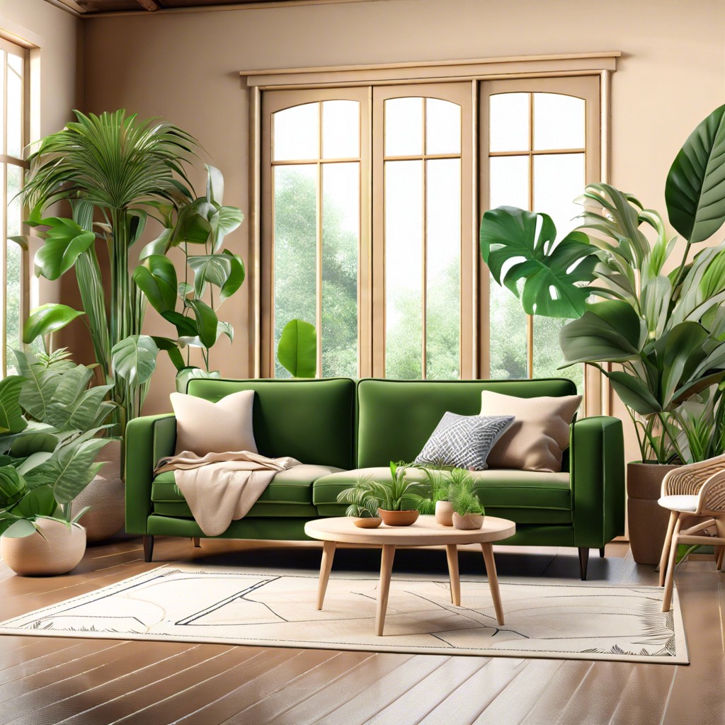green indoor plants