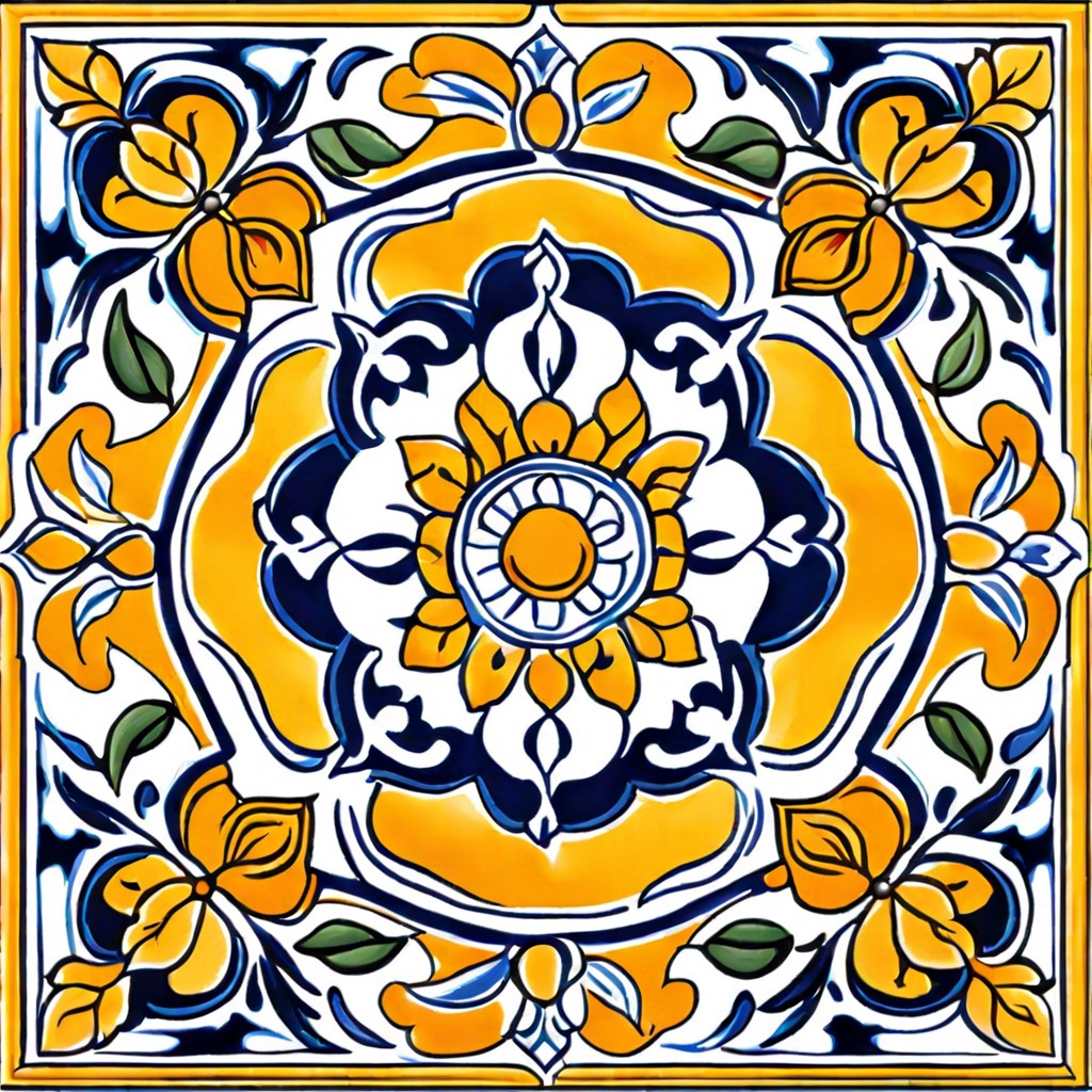 hand painted ceramic tiles