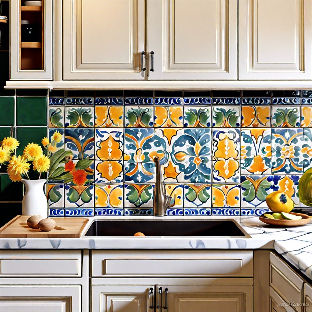 hand painted ceramic tiles