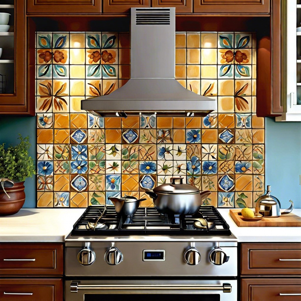 hand painted ceramic tiles