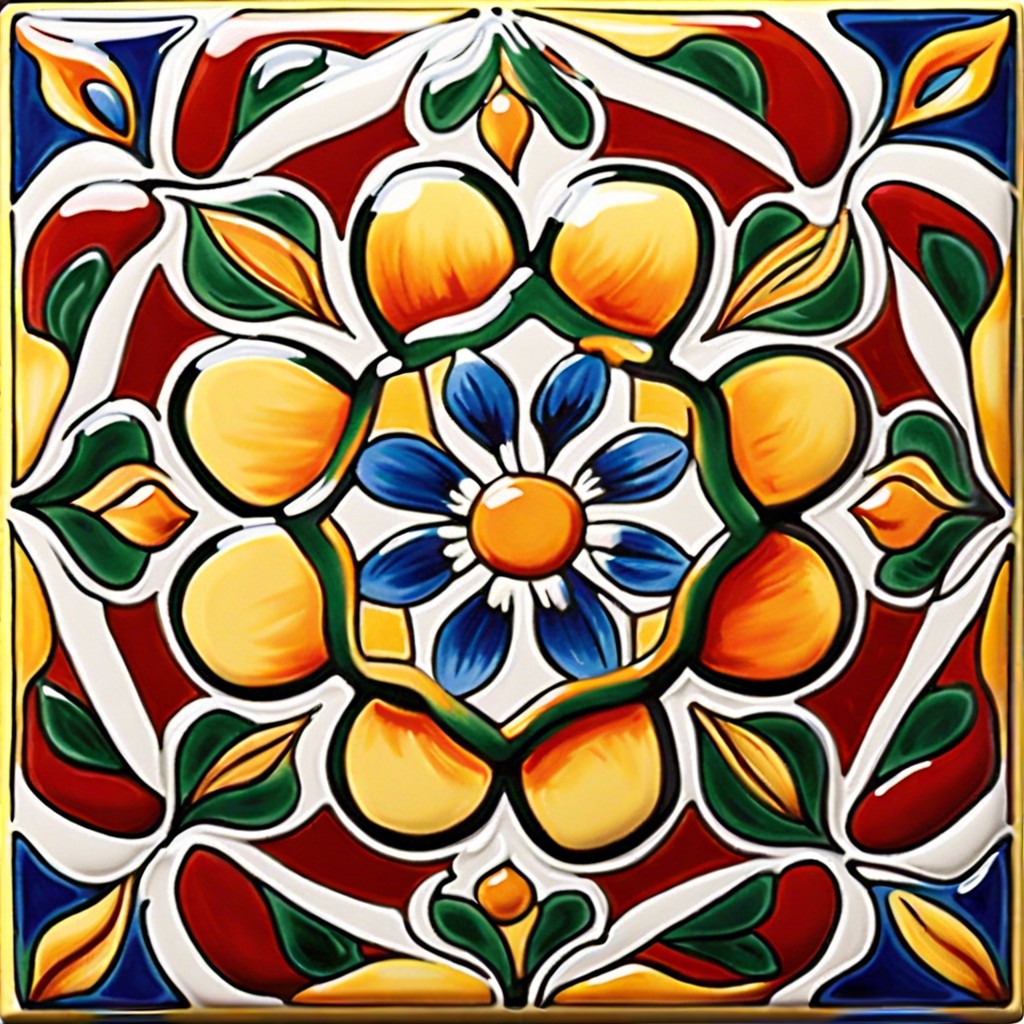 hand painted ceramic tiles