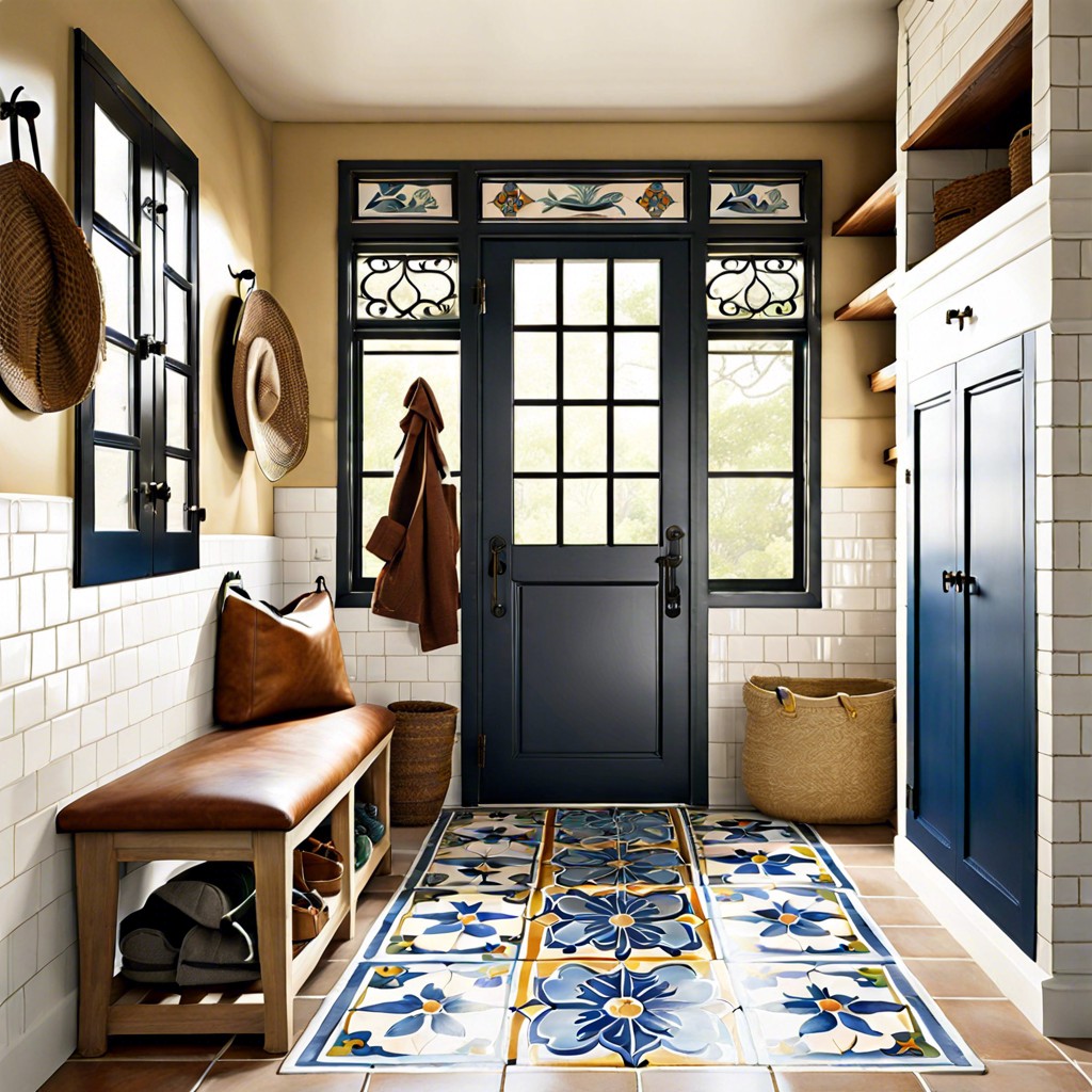 hand painted mediterranean tiles