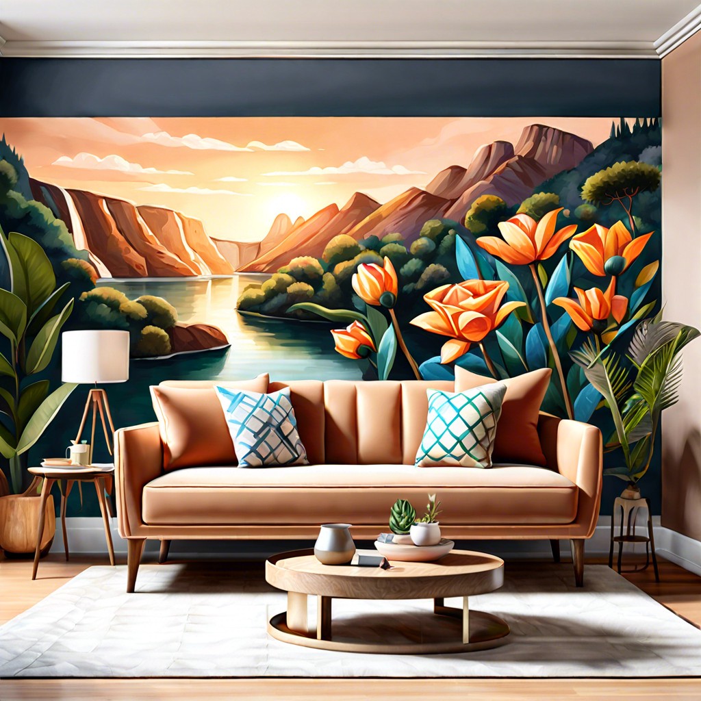 hand painted mural