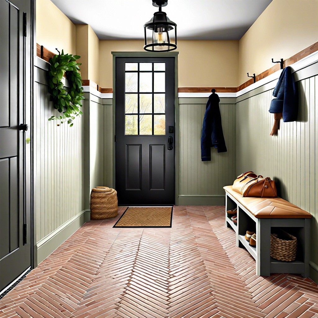 herringbone brick tile