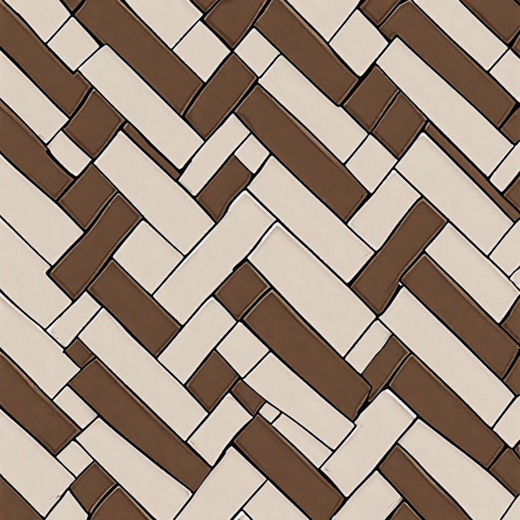 herringbone brick tiles