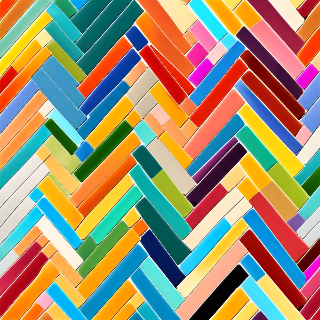 herringbone in multicolor