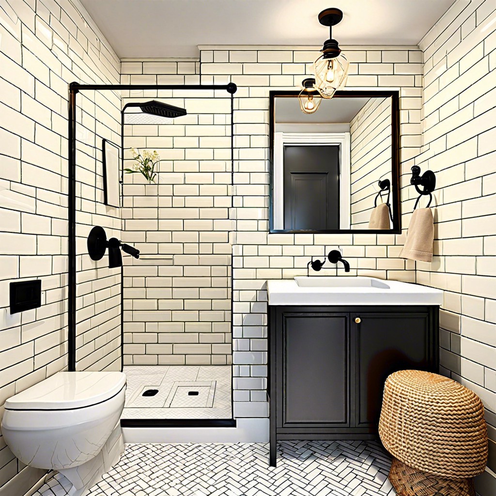 herringbone subway tiles