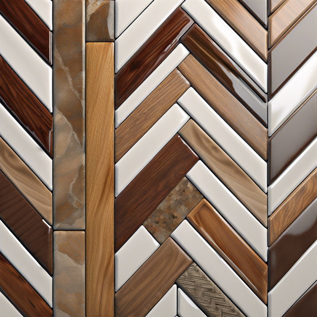 herringbone tile insert