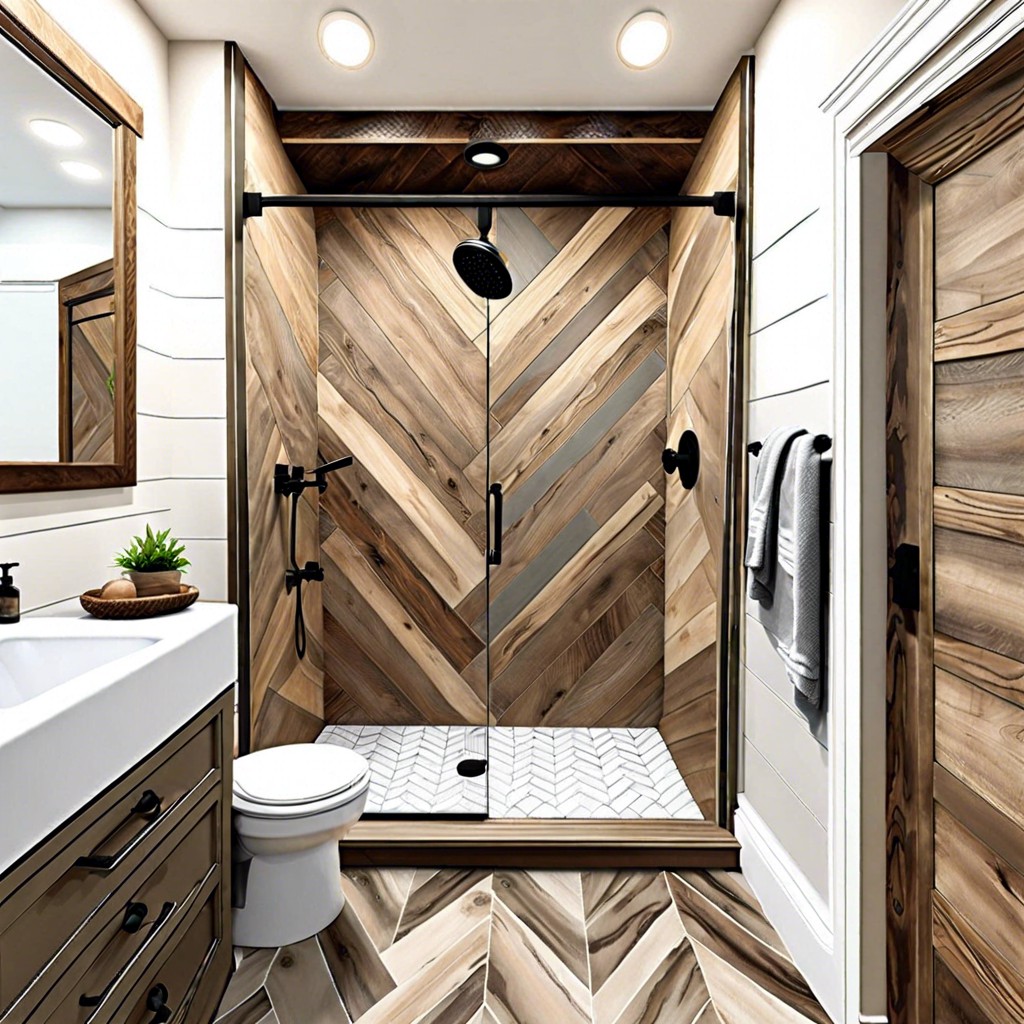 herringbone wood tile pattern