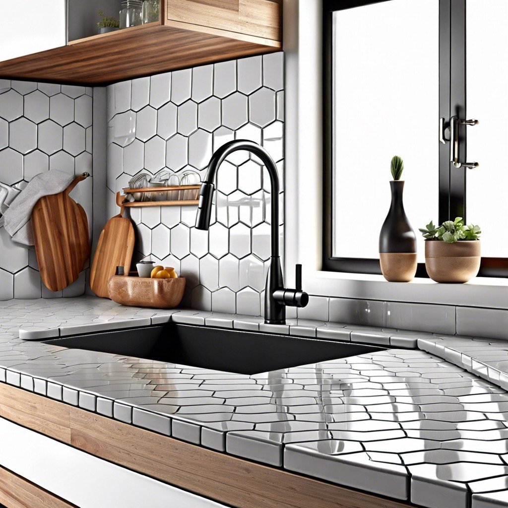 hexagon ceramic tiles