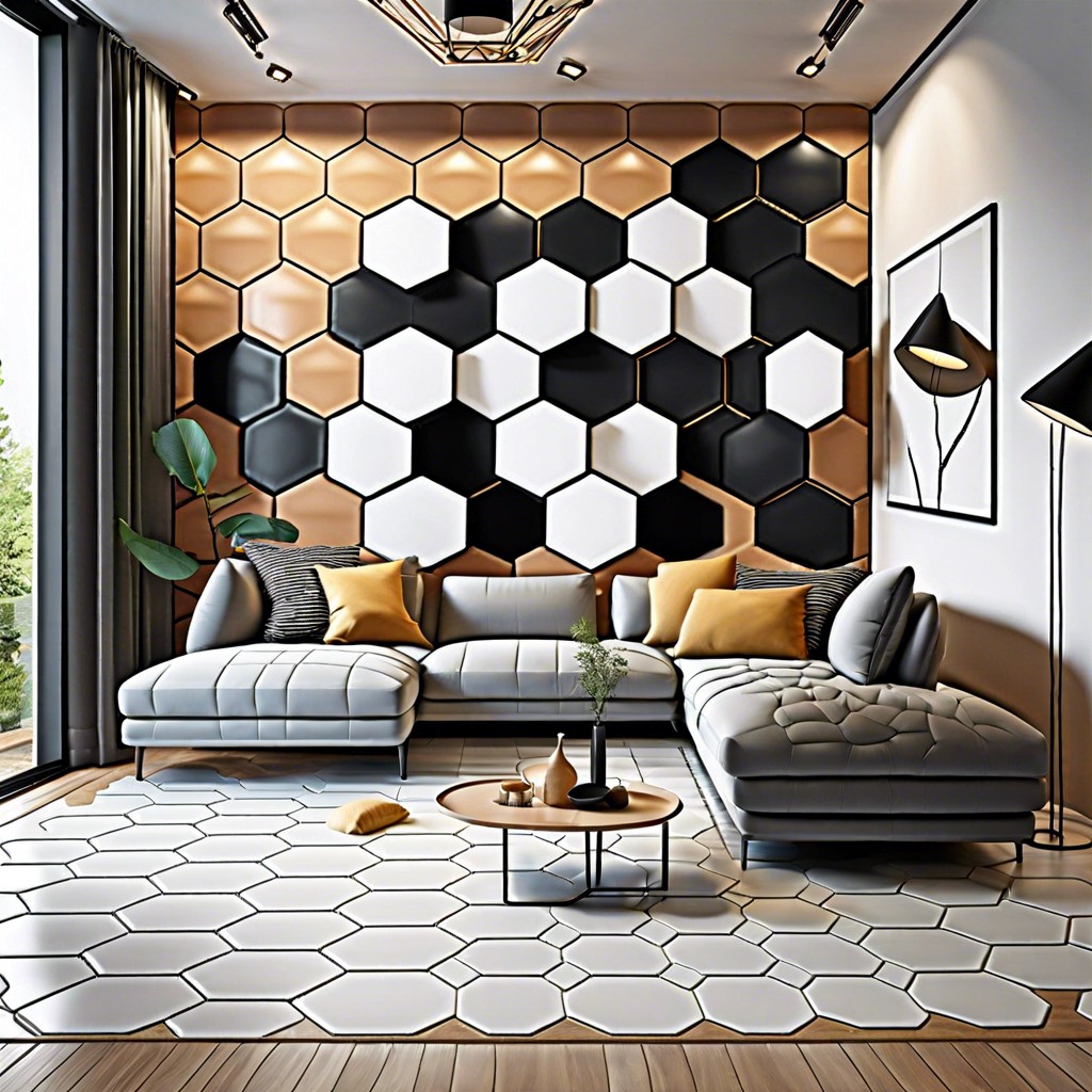 hexagon shape tiles