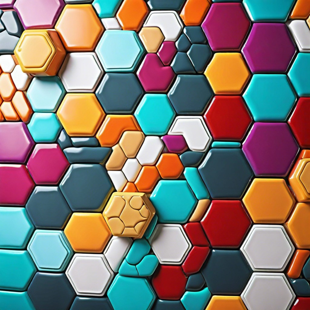 hexagonal tiles design