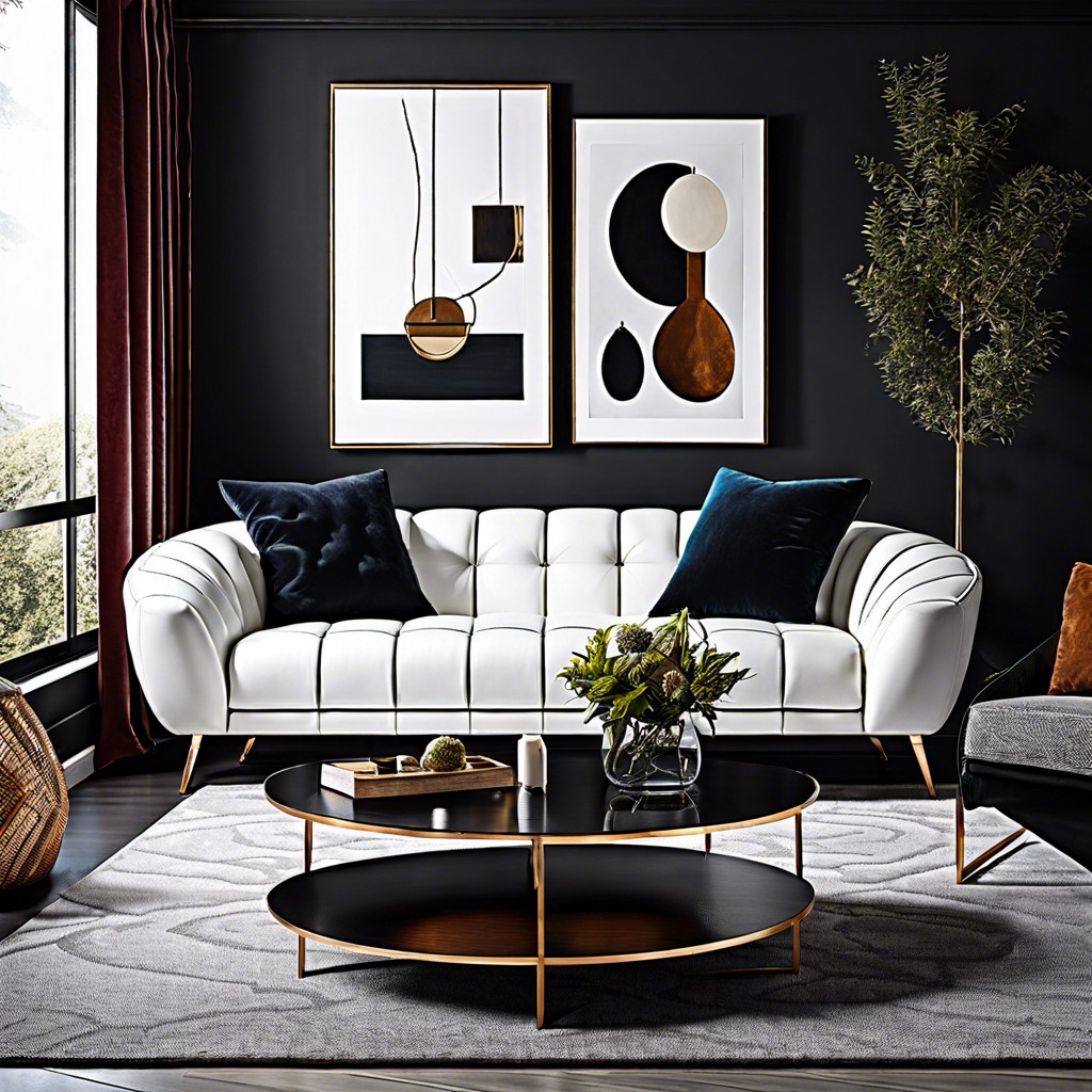 high contrast paint walls dark or add dark drapes for a bold dramatic look