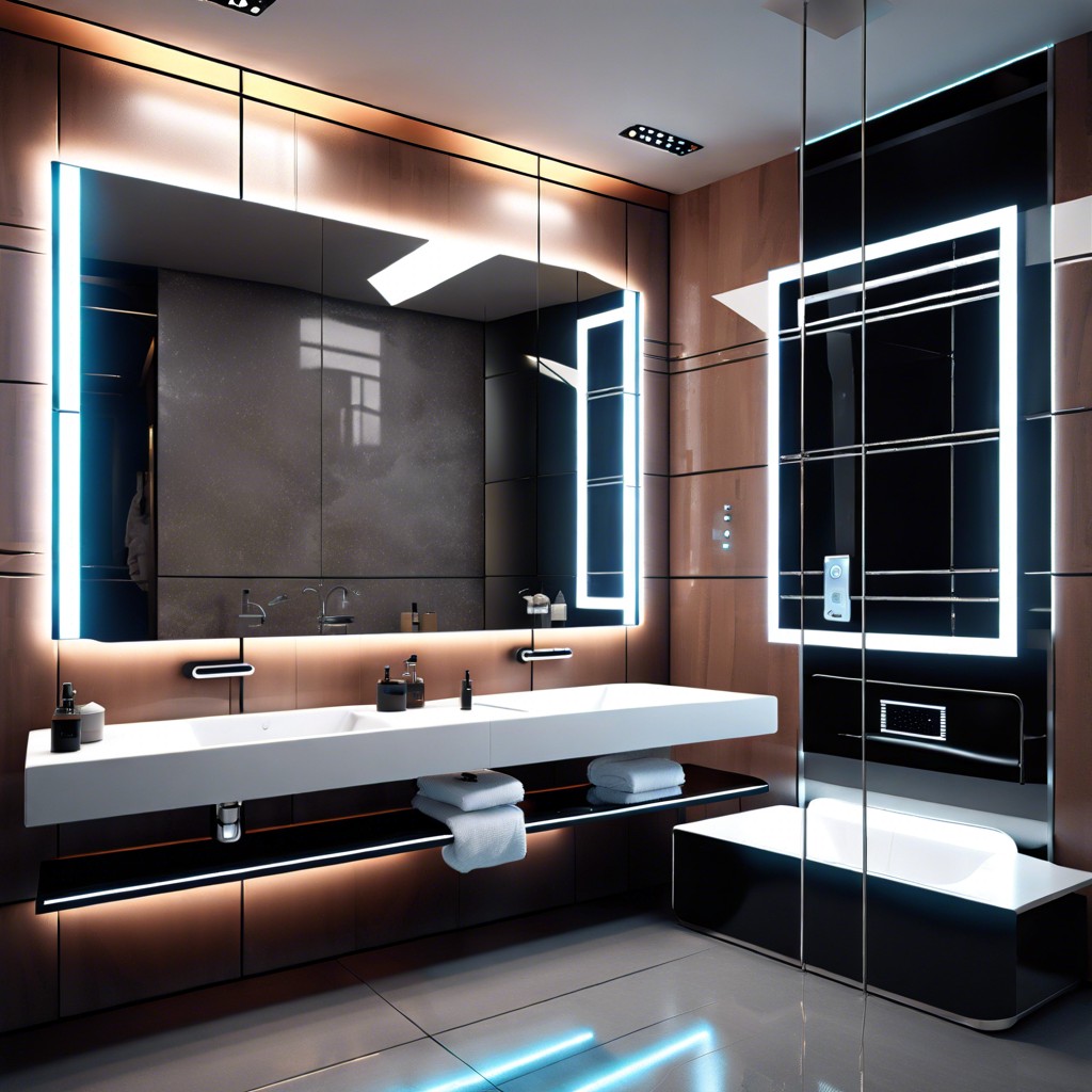 high tech smart bathrooms with voice controlled showers and mirrors