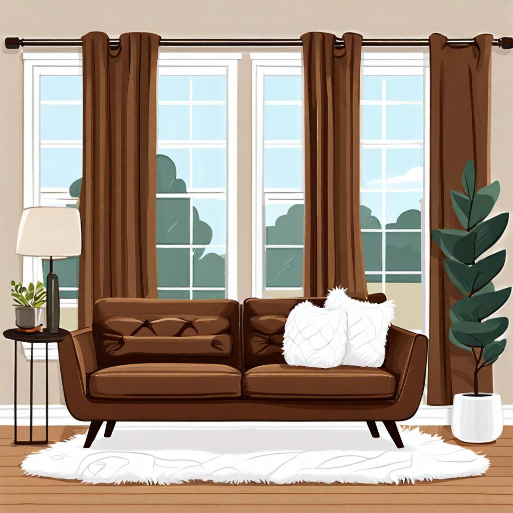 incorporate a white fluffy rug and soft white curtains