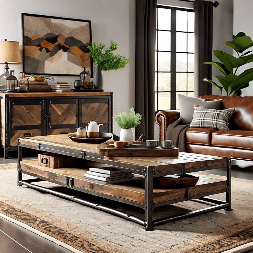 industrial style coffee table