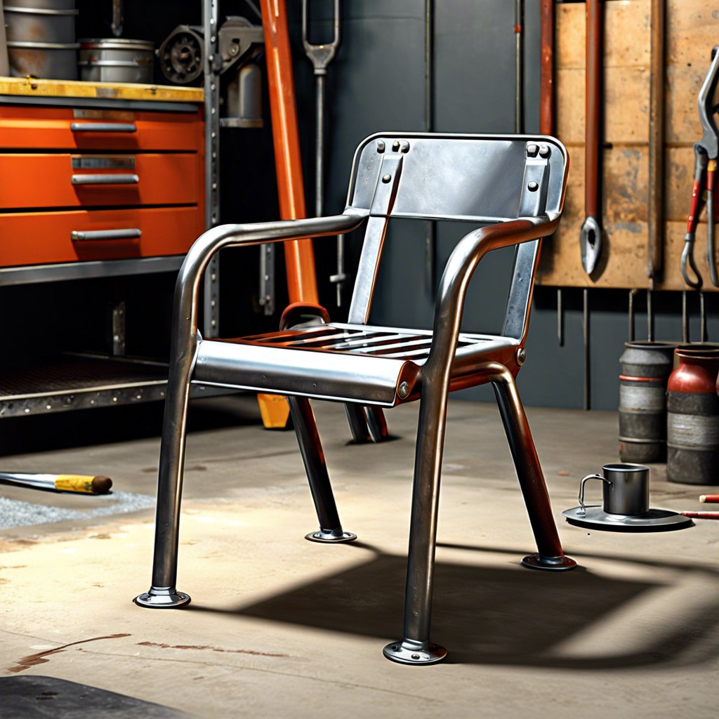 industrial style metal chairs