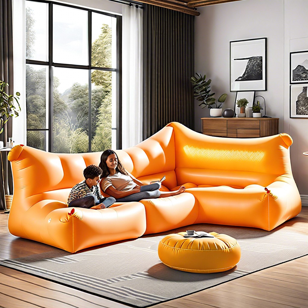 inflatable corner sofa