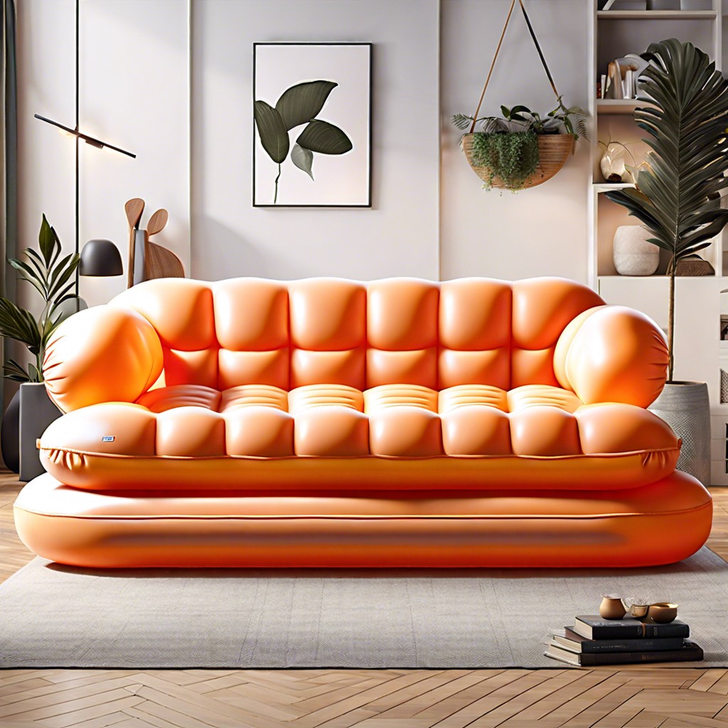 inflatable sofa bed for temporary use