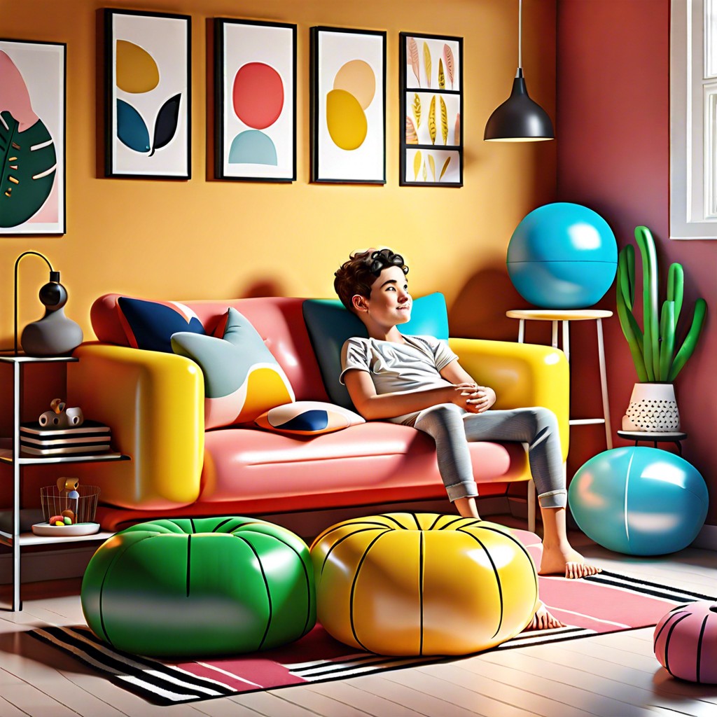 inflatable sofas for a flexible kid friendly option