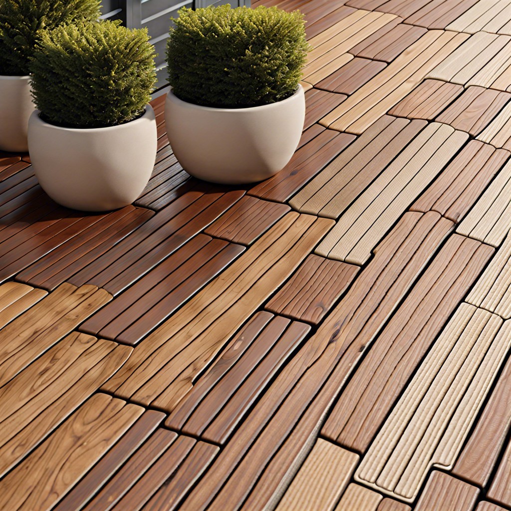 interlocking deck tiles for easy diy installation