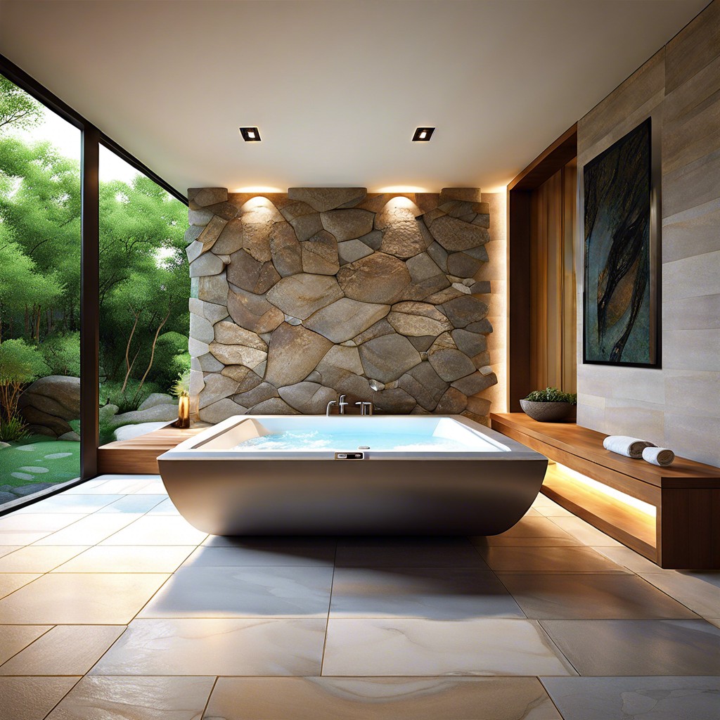 large format stone tiles